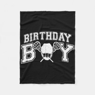 Lacrosse Boys Birthday Party Decorations Lacrosse Fleece Blanket