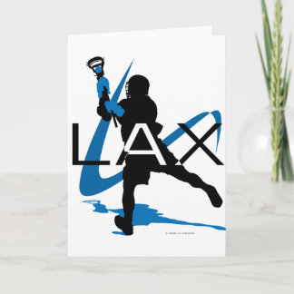 Lacrosse Boys LAX Blue Card
