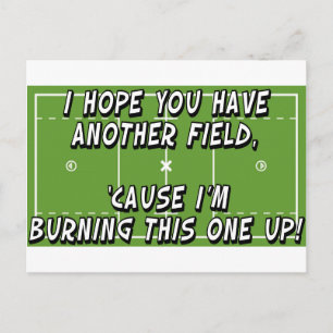 Lacrosse Burning Field Postcard