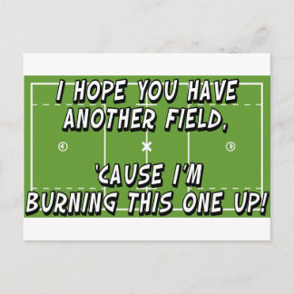 Lacrosse Burning Field Postcard