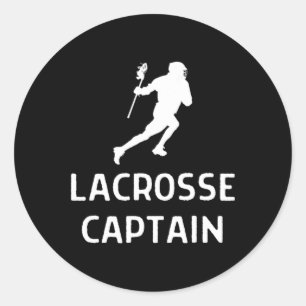 Lacrosse Captain Outfit Women Men Classic Round Sticker