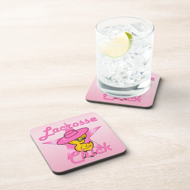 Lacrosse Chick #8 Coaster (Right Side)
