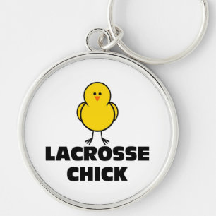 Lacrosse Chick Key Ring