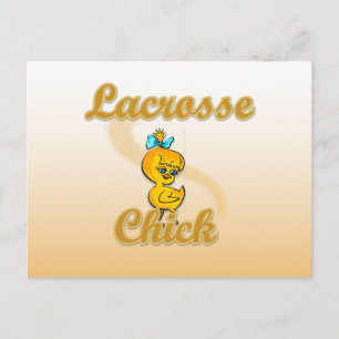 Lacrosse Chick Postcard