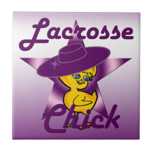Lacrosse Chick  Tile