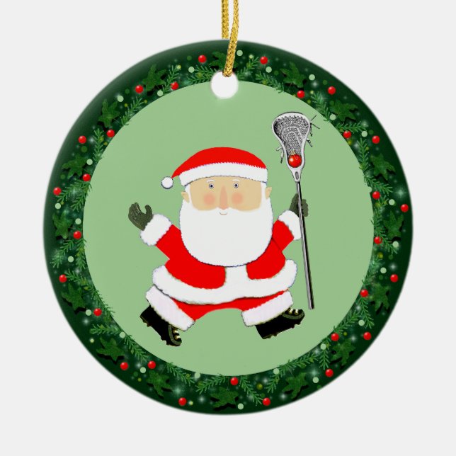 Lacrosse Christmas Collectable 2025 Ceramic Ornament (Front)