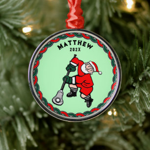 Lacrosse Christmas Collectable 2025 Metal Ornament
