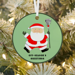 Lacrosse Christmas Collectable Metal Tree Decoration