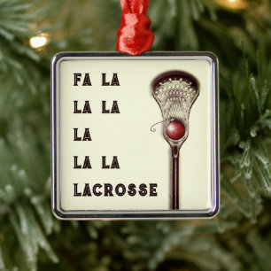 Lacrosse Christmas Collectable Metal Tree Decoration