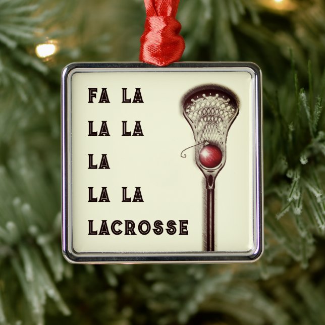 Lacrosse Christmas Collectable Metal Tree Decoration (Tree)