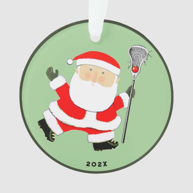 Lacrosse Christmas Collectable Ornament (Front)
