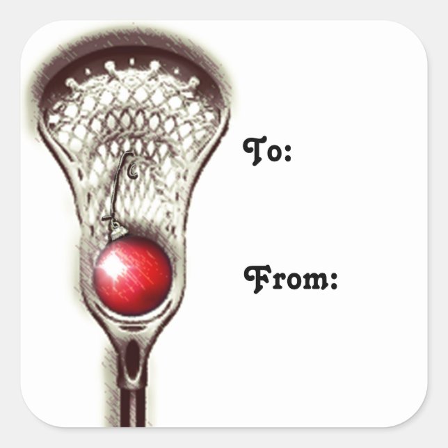 Lacrosse Christmas Gift Tags (Front)