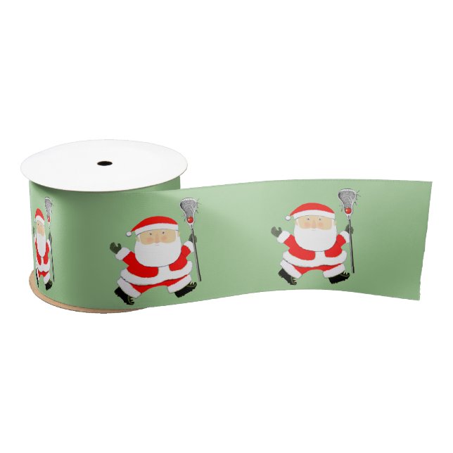 Lacrosse Christmas Holiday Gift Satin Ribbon (Spool)