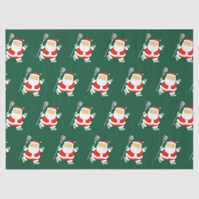 Lacrosse Christmas Holiday Tissue Paper (Front)