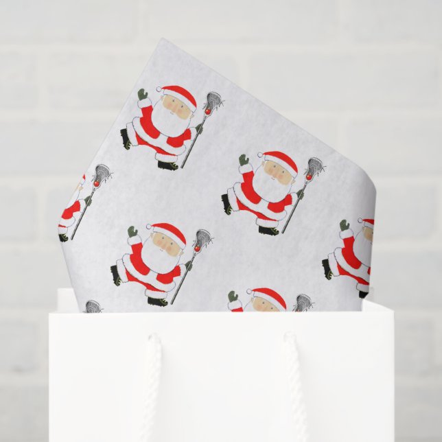 Lacrosse Christmas Holiday Tissue Paper (Gift Bag)