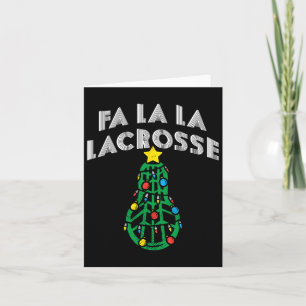 Lacrosse Christmas Pyjamas Lacrosse Player Lacross Card