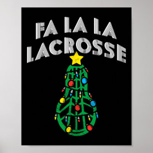 Lacrosse Christmas Pyjamas Lacrosse Player Lacross Poster