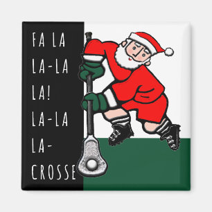 Lacrosse Christmas Stocking Stuffer Magnet