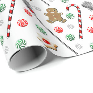 Lacrosse Christmas Wrapping Paper