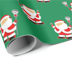 Lacrosse Christmas Wrapping Paper