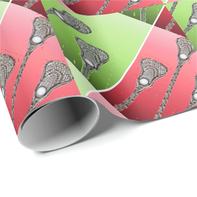 Lacrosse Christmas Wrapping Paper (Roll Corner)
