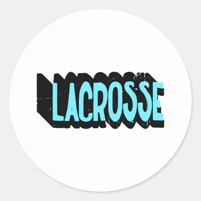 Lacrosse  classic round sticker (Front)