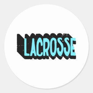 Lacrosse classic round sticker