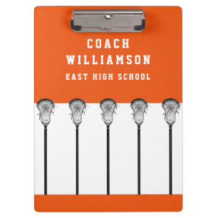 Lacrosse Coach Clipboard