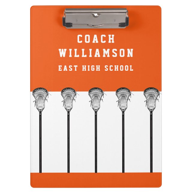 Lacrosse Coach Clipboard (Front)