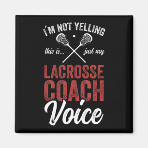 Lacrosse coach coaching Lacrosse Player Stick quot Magnet