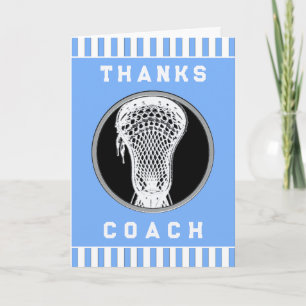 Lacrosse Coach Thank You Card