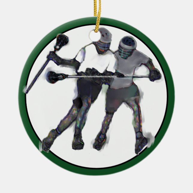 Lacrosse Collectable Ceramic Ornament (Front)