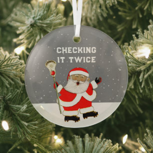 Lacrosse Collectable Glass Tree Decoration