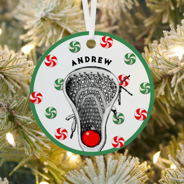 Lacrosse Collectable Metal Tree Decoration (Insitu)