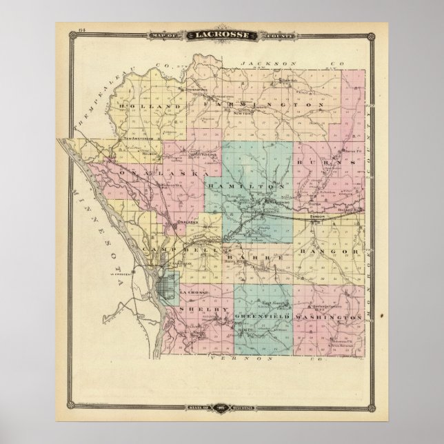 Lacrosse County, Wisconsin Poster (Front)