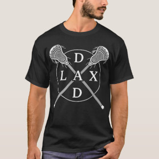 Lacrosse Crossed Stick Sports Lax Dad T-Shirt