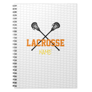 Lacrosse Custom Name Team Colours Notebook