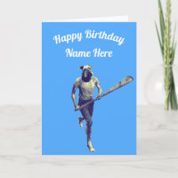 Lacrosse Customisable Card