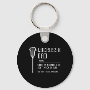 Lacrosse Dad Daddy Quote Definition Men Vintage Key Ring