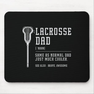 Lacrosse Dad Daddy Quote Definition Men Vintage Mouse Pad