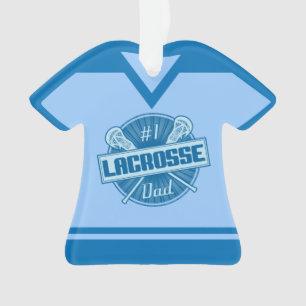 Lacrosse Dad Name & Number Jersey Ornament