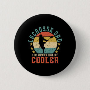Lacrosse Dad Vintage Funny Father's Day Gift For L 6 Cm Round Badge