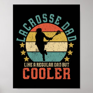 Lacrosse Dad Vintage Funny Father's Day Gift For L Poster