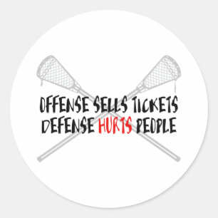 Lacrosse Defence LaxOffDefBlack Sticker