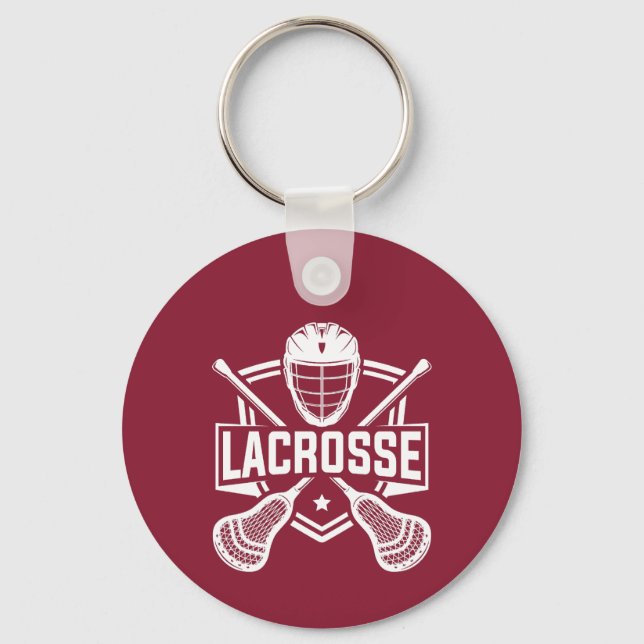Lacrosse Design  Key Ring (Front)