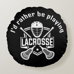 Lacrosse Design Round Cushion