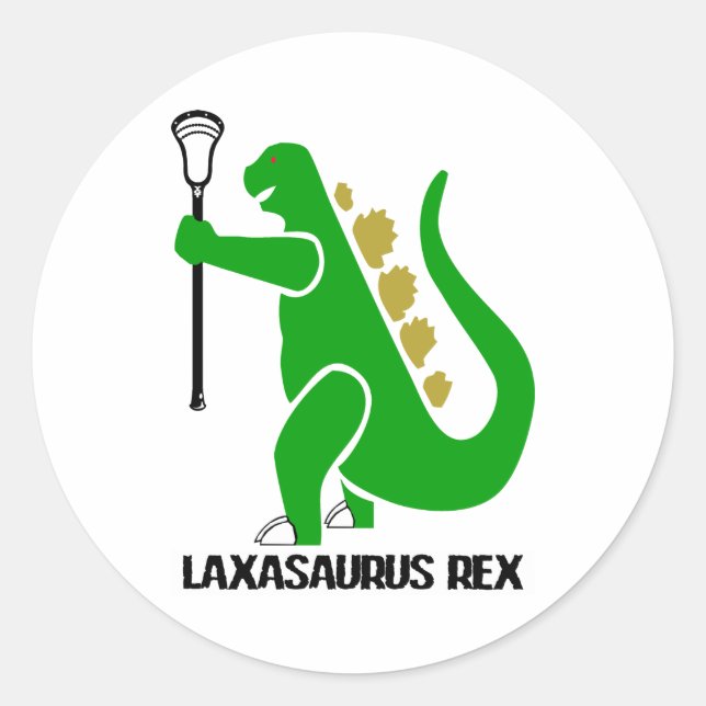 Lacrosse Designs LaxasaurusRex Sticker (Front)