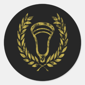 Lacrosse Designs Wreath Fade Sticker
