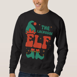 Lacrosse Elf Family Matching Christmas Pjs Funny Sweatshirt