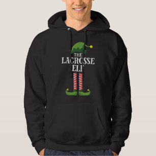 Lacrosse Elf Matching Family Christmas Party Hoodie
